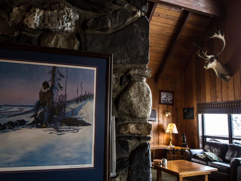 Mounted Caribou at Chelatna Lake Lodge