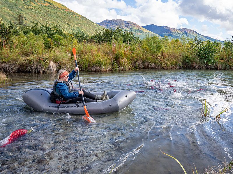 Overnight float trip on Lake Creek Alaska 