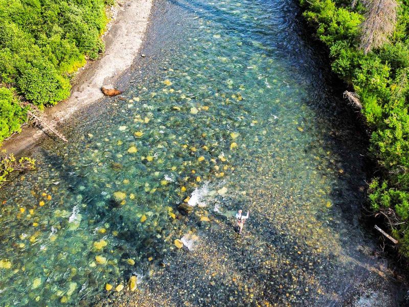 Fly Fishing Lake Creek, Denali National Park Alaska