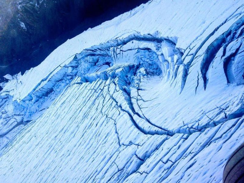 Crevasse in Denali National Park