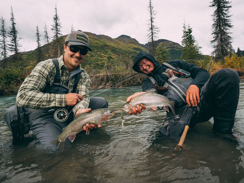 Doubled Up on Alaska Rainbow Trout 