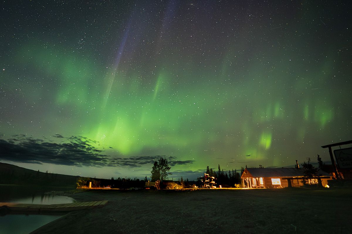 Northern Lights at Chelatna Lake Lodge