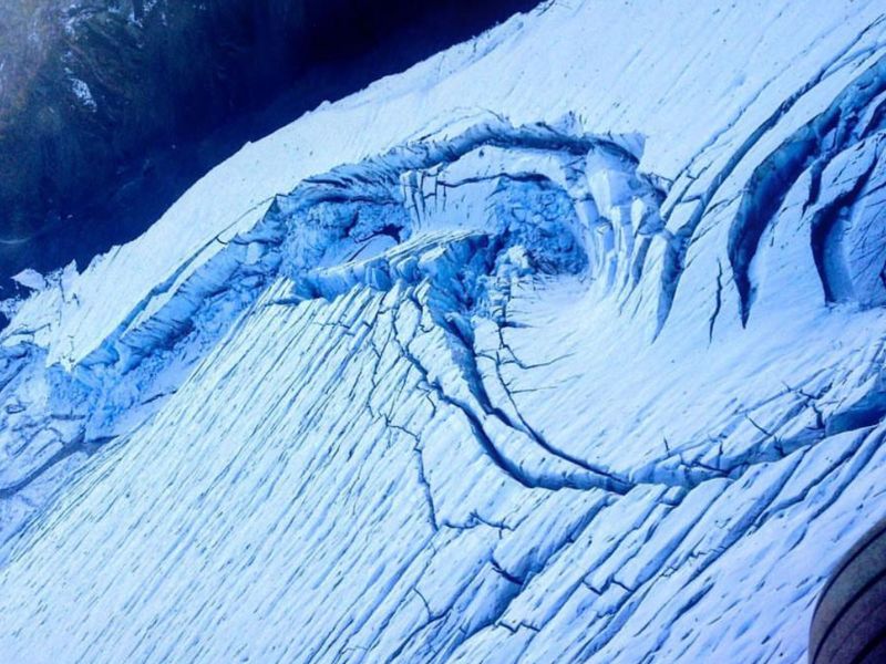 Crevasse in Denali National Park 