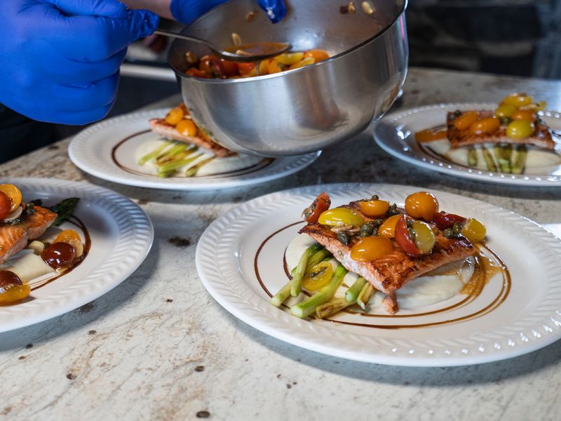 Prepping Dinner at Chelatna Lake Lodge 